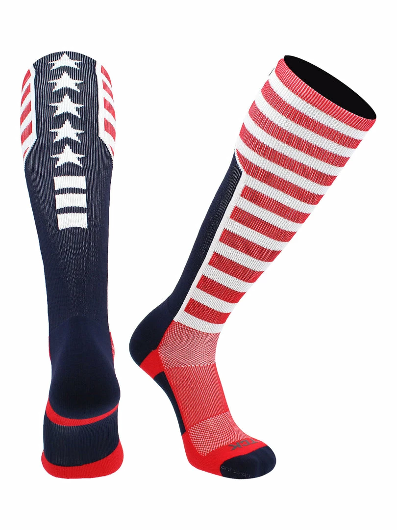 Top 10 โ๏ธ Baseball ๐งฆ Socks TCK Elite USA Flag Patriot Red White Blue ๐ Basketball Football Knee High ๐งฆ Socks ๐ 1 Baseball Socks TCK Elite USA Flag Patriot Red White Blue Basketball Football Knee High Socks