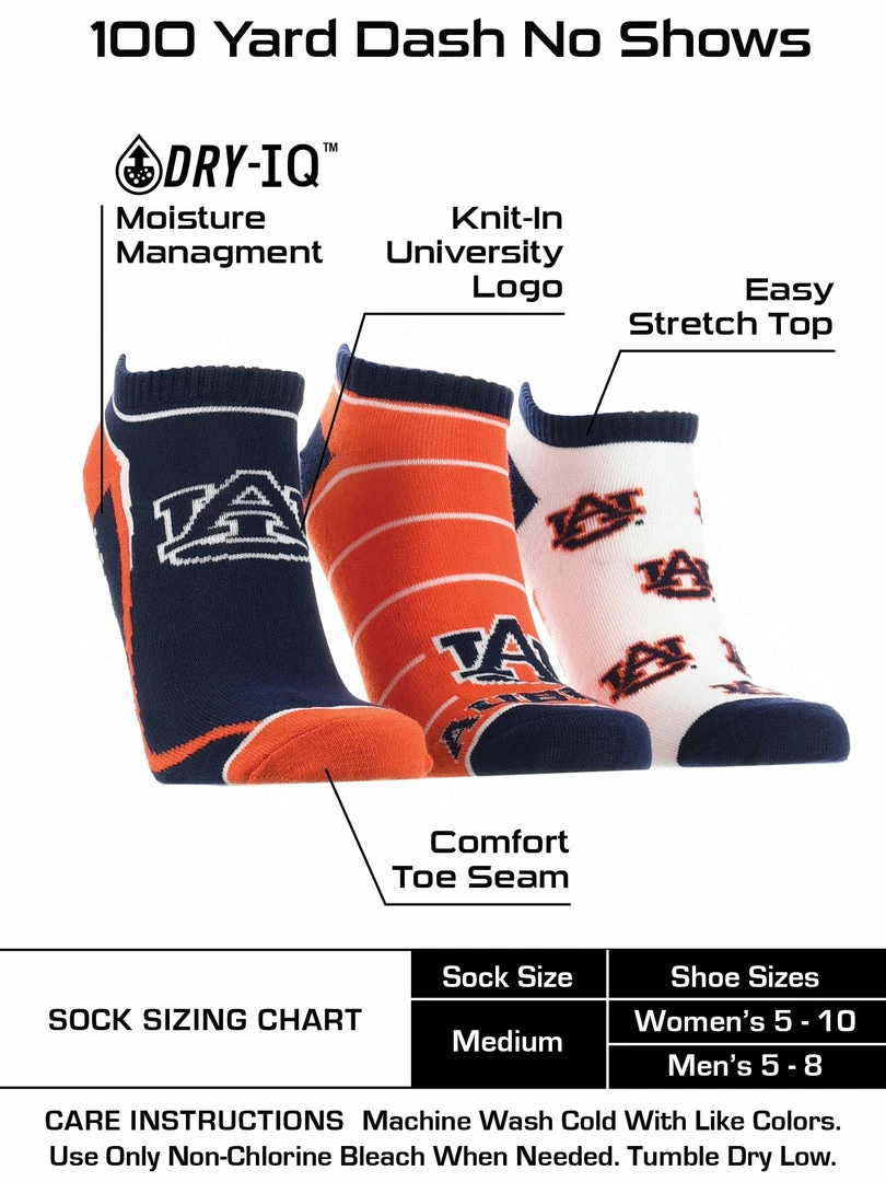 Best reviews of ๐งจ TCK Auburn Tigers No Show ๐งฆ Socks Full Field 3 Pack ๐ 3 TCK Auburn Tigers No Show Socks Full Field 3 Pack