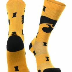 TCK Iowa Hawkeyes Socks Crew Length Sock Mayhem