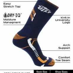 Best deal โค๏ธ TCK UTEP Miners ๐งฆ Socks University Of Texas El Paso Miners Champion Crew ๐งฆ Socks All Schools ๐ 7 TCK UTEP Miners Socks University Of Texas El Paso Miners Champion Crew Socks All Schools