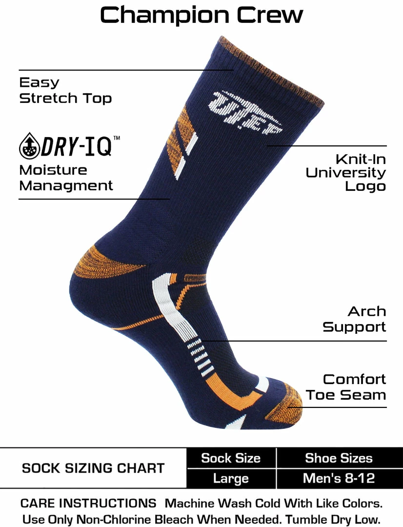 Best deal โค๏ธ TCK UTEP Miners ๐งฆ Socks University Of Texas El Paso Miners Champion Crew ๐งฆ Socks All Schools ๐ 3 TCK UTEP Miners Socks University Of Texas El Paso Miners Champion Crew Socks All Schools
