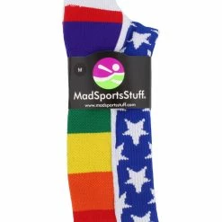 Best Sale ๐ MadSportsStuff Rainbow Pride Crew ๐งฆ Socks ๐คฉ 8 MadSportsStuff Rainbow Pride Crew Socks