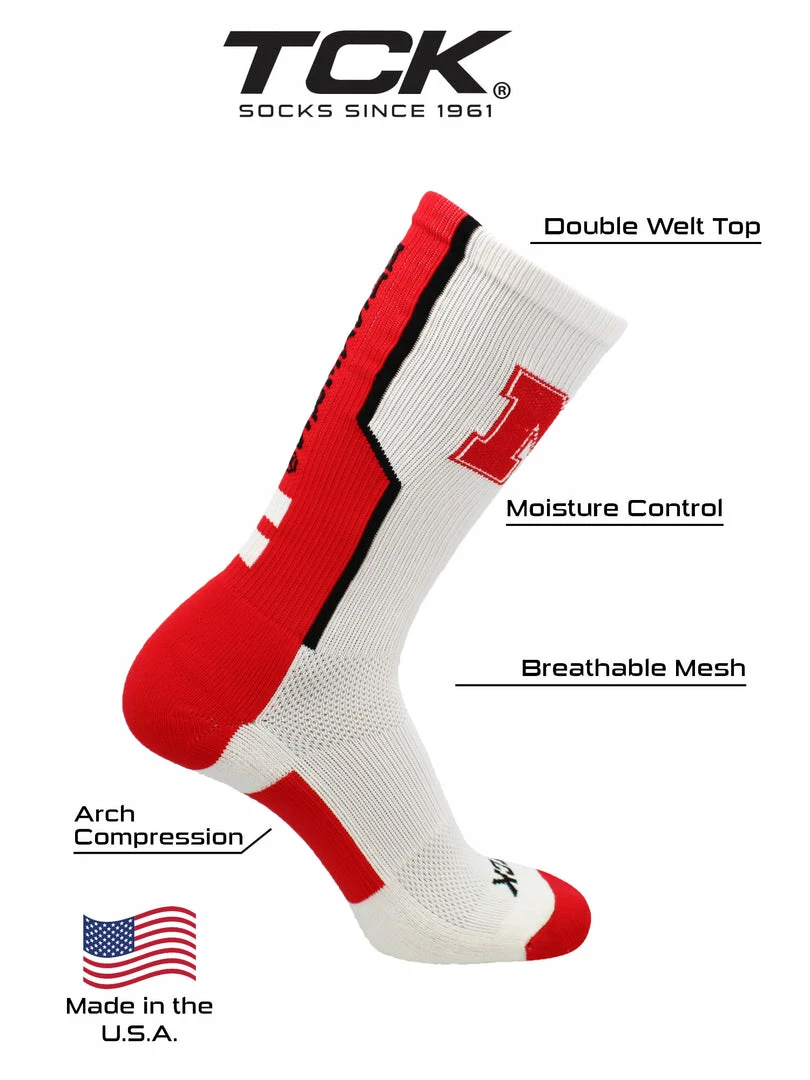 Top 10 ๐ TCK Nebraska Cornhuskers ๐งฆ Socks Perimeter Crew All Schools ๐ 4 TCK Nebraska Cornhuskers Socks Perimeter Crew All Schools