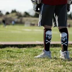 Hot Sale 🧨 MadSportsStuff Crazy 🧦 Socks With Laser Skull And Crossbones Over The Calf 🧦 Socks 🧨 10 MadSportsStuff Crazy Socks With Laser Skull And Crossbones Over The Calf Socks