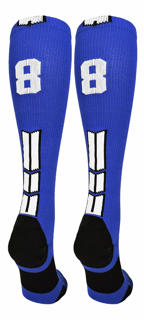 Wholesale ๐ MadSportsStuff โพ Baseball ๐งฆ Socks Royal Player ID Custom Number Over The Calf ๐งฆ Socks For ๐ฅ Softball โพ Baseball Football Boys And ๐ง Girls ๐ 42 MadSportsStuff Baseball Socks Royal Player ID Custom Number Over The Calf Socks For Softball Baseball Football Boys And Girls