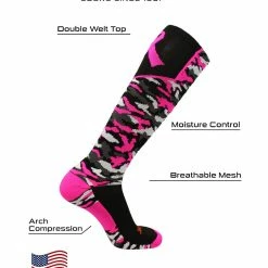 Coupon ๐ TCK โพ Baseball ๐งฆ Socks Woodland Camo Breast Cancer Awareness Over The Calf ๐งฆ Socks ๐ 9 TCK Baseball Socks Woodland Camo Breast Cancer Awareness Over The Calf Socks