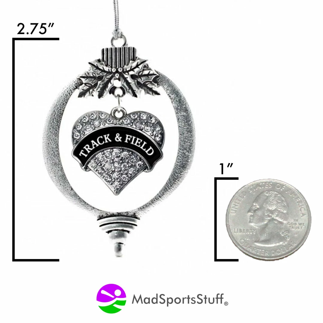 Budget ๐ MadSportsStuff Track And Field โ Christmas Ornament With Heart Charm Charm Ornaments โ๏ธ 2 MadSportsStuff Track And Field Christmas Ornament With Heart Charm Charm Ornaments