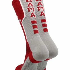 TCK University Of Alabama Crimson Tide Perimeter Crew Socks All Schools