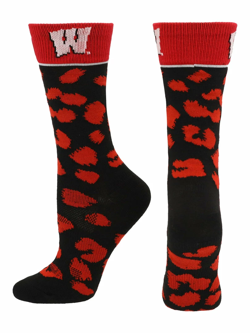 Deals ⭐ TCK Wisconsin Badgers 🧦 Socks 👩 Womens Savage Crew 🧦 Socks All Schools ✔️ 5 TCK Wisconsin Badgers Socks Womens Savage Crew Socks All Schools