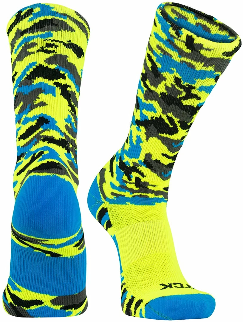 Flash Sale ๐ Basketball ๐งฆ Socks TCK Sports Elite Woodland Camo Performance Crew ๐งฆ Socks ๐ 6 Basketball Socks TCK Sports Elite Woodland Camo Performance Crew Socks