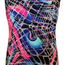 MadSportsStuff Tank Style Girls Gymnastics Biketard Unitard