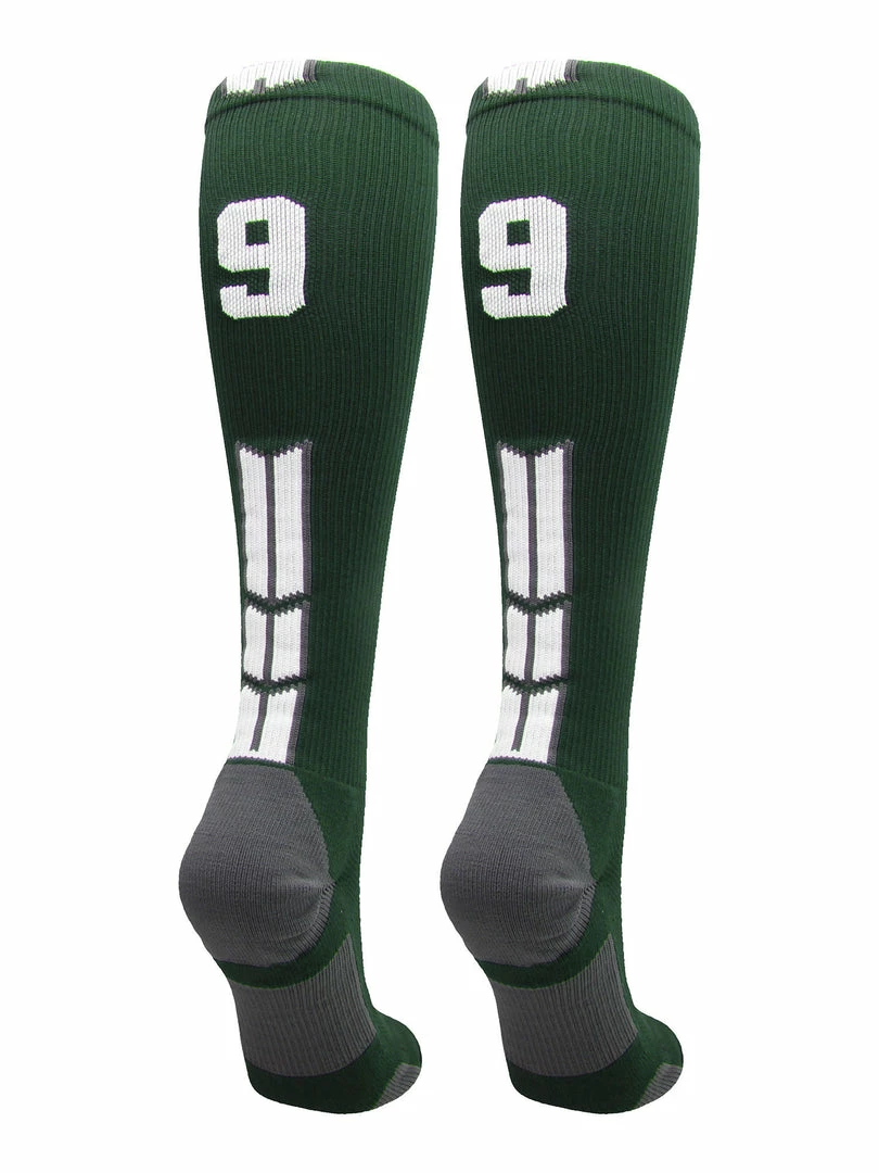 Best Pirce ๐ MadSportsStuff Dark Green Player ID Custom Number Over The Calf ๐งฆ Socks For ๐ฅ Softball โพ Baseball Football Boys And ๐ง Girls ๐ฅ Softball ๐งฆ Socks ๐คฉ 106 MadSportsStuff Dark Green Player ID Custom Number Over The Calf Socks For Softball Baseball Football Boys And Girls Softball Socks