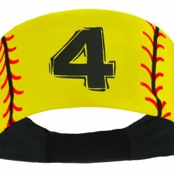 MadSportsStuff Softball Headband For Girls With Jersey Number (numbers 00-39) Headbands