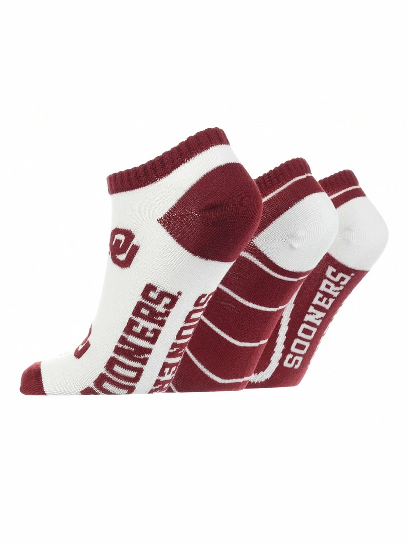 Best Sale ๐ TCK OU Oklahoma Sooners No Show ๐งฆ Socks Full Field 3 Pack All Schools ๐ 2 TCK OU Oklahoma Sooners No Show Socks Full Field 3 Pack All Schools