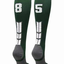 Best Pirce ๐ MadSportsStuff Dark Green Player ID Custom Number Over The Calf ๐งฆ Socks For ๐ฅ Softball โพ Baseball Football Boys And ๐ง Girls ๐ฅ Softball ๐งฆ Socks ๐คฉ 150 MadSportsStuff Dark Green Player ID Custom Number Over The Calf Socks For Softball Baseball Football Boys And Girls Softball Socks