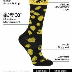 Top 10 โจ TCK All Schools Iowa Hawkeyes ๐งฆ Socks ๐ฉ Womens Savage Crew ๐งฆ Socks ๐ 7 TCK All Schools Iowa Hawkeyes Socks Womens Savage Crew Socks