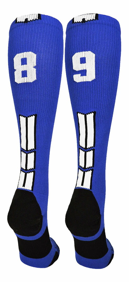 Best Sale ๐ MadSportsStuff โพ Baseball ๐งฆ Socks Royal Player ID Custom Number Over The Calf ๐งฆ Socks For ๐ฅ Softball โพ Baseball Football Boys And ๐ง Girls ๐ 41 MadSportsStuff Baseball Socks Royal Player ID Custom Number Over The Calf Socks For Softball Baseball Football Boys And Girls