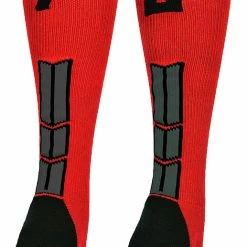 Budget ๐ฏ MadSportsStuff Red And Black Player ID Custom Number Over The Calf ๐งฆ Socks For ๐ฅ Softball โพ Baseball Football Boys And ๐ง Girls โพ Baseball ๐งฆ Socks ๐ 113 MadSportsStuff Red And Black Player ID Custom Number Over The Calf Socks For Softball Baseball Football Boys And Girls Baseball Socks