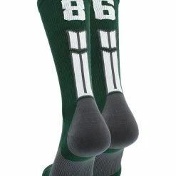Buy โ๏ธ MadSportsStuff Dark Green Player ID Custom Number Crew ๐งฆ Socks For ๐ Basketball Lacrosse Volleyball Boys And ๐ง Girls ๐ 147 MadSportsStuff Dark Green Player ID Custom Number Crew Socks For Basketball Lacrosse Volleyball Boys And Girls