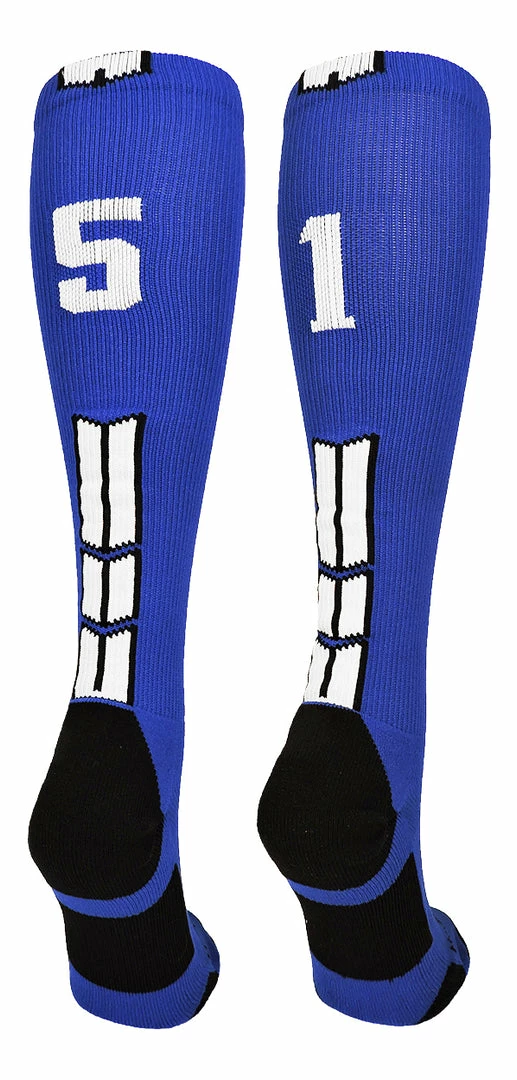 Best Sale ๐ MadSportsStuff โพ Baseball ๐งฆ Socks Royal Player ID Custom Number Over The Calf ๐งฆ Socks For ๐ฅ Softball โพ Baseball Football Boys And ๐ง Girls ๐ 30 MadSportsStuff Baseball Socks Royal Player ID Custom Number Over The Calf Socks For Softball Baseball Football Boys And Girls