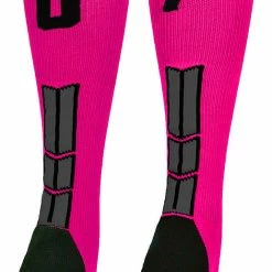 Discount ๐ฅ MadSportsStuff Neon Pink And Black Player ID Custom Number Over The Calf ๐งฆ Socks For ๐ฅ Softball โพ Baseball Football Boys And ๐ง Girls โพ Baseball ๐งฆ Socks ๐ 177 MadSportsStuff Neon Pink And Black Player ID Custom Number Over The Calf Socks For Softball Baseball Football Boys And Girls Baseball Socks
