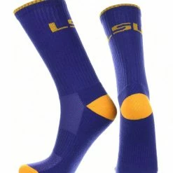 TCK LSU Tigers Socks Campus Legend Crew Length