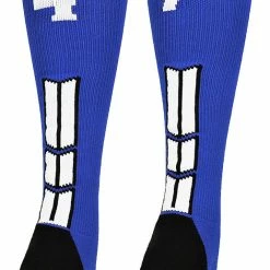 Brand new ๐ฅฐ MadSportsStuff Royal Player ID Custom Number Over The Calf ๐งฆ Socks For ๐ฅ Softball โพ Baseball Football Boys And ๐ง Girls ๐ 188 MadSportsStuff Royal Player ID Custom Number Over The Calf Socks For Softball Baseball Football Boys And Girls