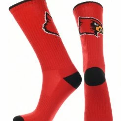 TCK Louisville Cardinals Socks Campus Legend Crew Length All Schools