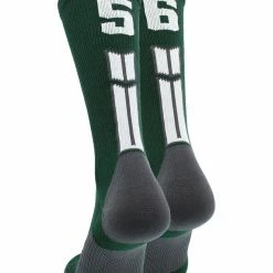 Buy โ๏ธ MadSportsStuff Dark Green Player ID Custom Number Crew ๐งฆ Socks For ๐ Basketball Lacrosse Volleyball Boys And ๐ง Girls ๐ 127 MadSportsStuff Dark Green Player ID Custom Number Crew Socks For Basketball Lacrosse Volleyball Boys And Girls