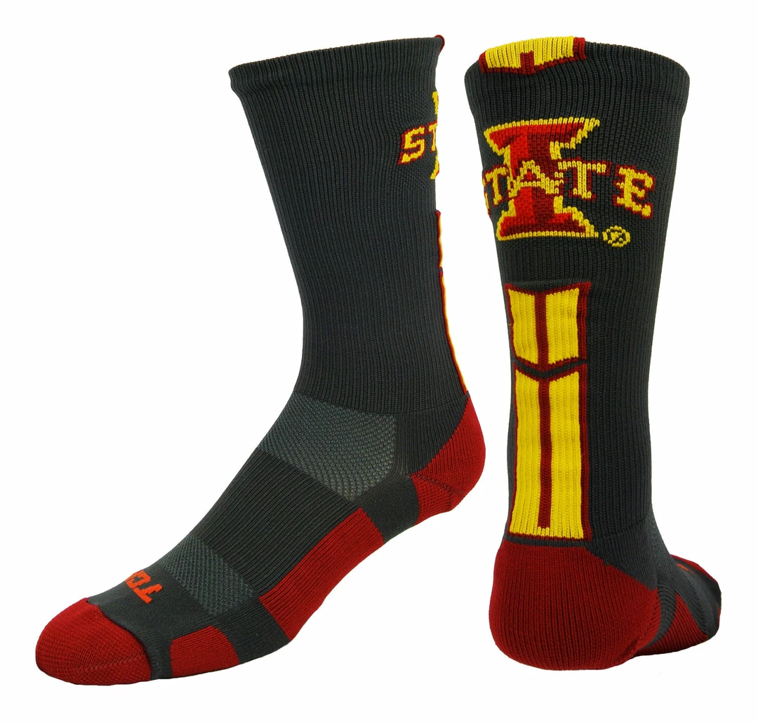 Budget ⭐ TCK Sports All Schools Iowa State Cyclones 🧦 Socks Baseline 3.0 Crew ✨ 3 TCK Sports All Schools Iowa State Cyclones Socks Baseline 3.0 Crew