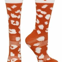 TCK Texas Longhorns Socks Womens Savage Crew Socks All Schools