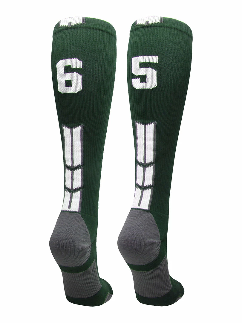 Best Pirce ๐ MadSportsStuff Dark Green Player ID Custom Number Over The Calf ๐งฆ Socks For ๐ฅ Softball โพ Baseball Football Boys And ๐ง Girls ๐ฅ Softball ๐งฆ Socks ๐คฉ 15 MadSportsStuff Dark Green Player ID Custom Number Over The Calf Socks For Softball Baseball Football Boys And Girls Softball Socks