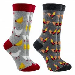 Best deal ๐ WHD Chicken ๐งฆ Socks With Hens And Roosters For ๐ฉ Women - Chicken Lovers Gift - 2-Pack Crazy ๐งฆ Socks - Crew ๐คฉ 8 WHD Chicken Socks With Hens And Roosters For Women - Chicken Lovers Gift - 2-Pack Crazy Socks - Crew