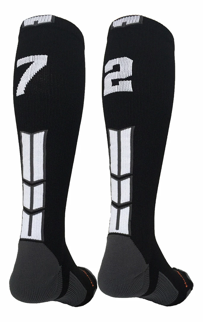 Outlet โ MadSportsStuff ๐ฅ Softball ๐งฆ Socks Black Player ID Custom Number Over The Calf ๐งฆ Socks For ๐ฅ Softball โพ Baseball Football Boys And ๐ง Girls ๐ 8 MadSportsStuff Softball Socks Black Player ID Custom Number Over The Calf Socks For Softball Baseball Football Boys And Girls