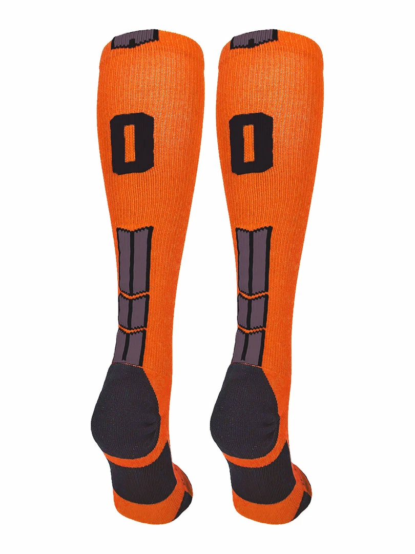 Best Sale ๐ MadSportsStuff ๐ฅ Softball ๐งฆ Socks Orange And Black Player ID Custom Number Over The Calf ๐งฆ Socks For ๐ฅ Softball โพ Baseball Football Boys And ๐ง Girls โญ 7 MadSportsStuff Softball Socks Orange And Black Player ID Custom Number Over The Calf Socks For Softball Baseball Football Boys And Girls