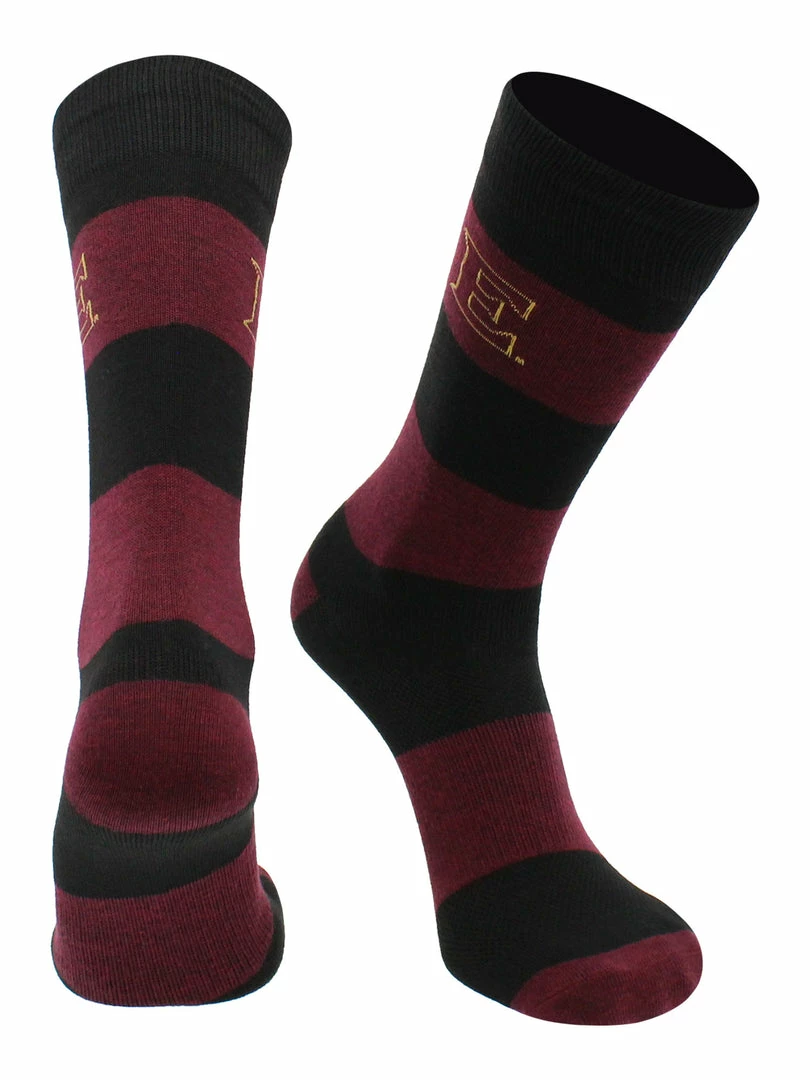 Best reviews of ๐ TCK All Schools Elon Phoenix ๐งฆ Socks Game Day Striped Crew ๐งฆ Socks ๐ฅฐ 2 TCK All Schools Elon Phoenix Socks Game Day Striped Crew Socks