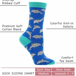 Deals โค๏ธ WHD Dolphin ๐งฆ Socks For ๐ฉ Women Gift For Ocean Lovers Crazy ๐งฆ Socks - Crew ๐ 6 WHD Dolphin Socks For Women Gift For Ocean Lovers Crazy Socks - Crew