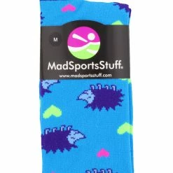 MadSportsStuff Hedgehog Love Over The Calf Athletic Socks Softball Socks