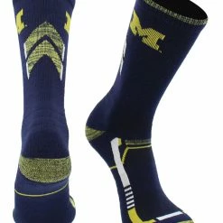 TCK Michigan Wolverines Socks University Of Michigan Wolverines Champion Crew Socks