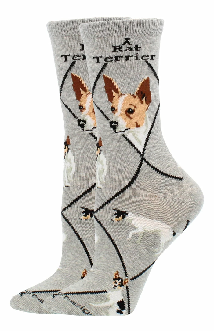 Buy ๐ WHD Rat Terrier ๐งฆ Socks For ๐ฉ Women Gift For ๐ Dog Lovers Crazy ๐งฆ Socks - Crew ๐ 2 WHD Rat Terrier Socks For Women Gift For Dog Lovers Crazy Socks - Crew