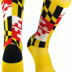 TCK Lacrosse Socks Maryland Flag Crew Socks