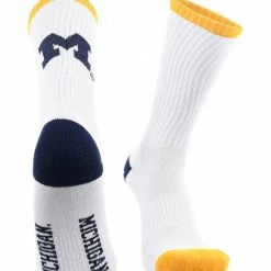 Buy ๐งจ TCK Michigan Wolverines ๐งฆ Socks Basic Crew White ๐งฆ Socks ๐ 7 TCK Michigan Wolverines Socks Basic Crew White Socks