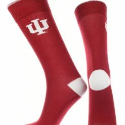 TCK All Schools Indiana Hoosiers Dress Socks Dean's List Crew Length Socks