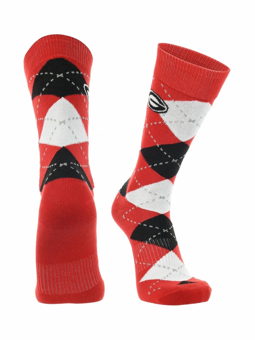 Wholesale ๐ TCK Georgia Bulldogs Argyle ๐ Dress ๐งฆ Socks NCAA Fanwear Crew Length All Schools ๐ 4 TCK Georgia Bulldogs Argyle Dress Socks NCAA Fanwear Crew Length All Schools