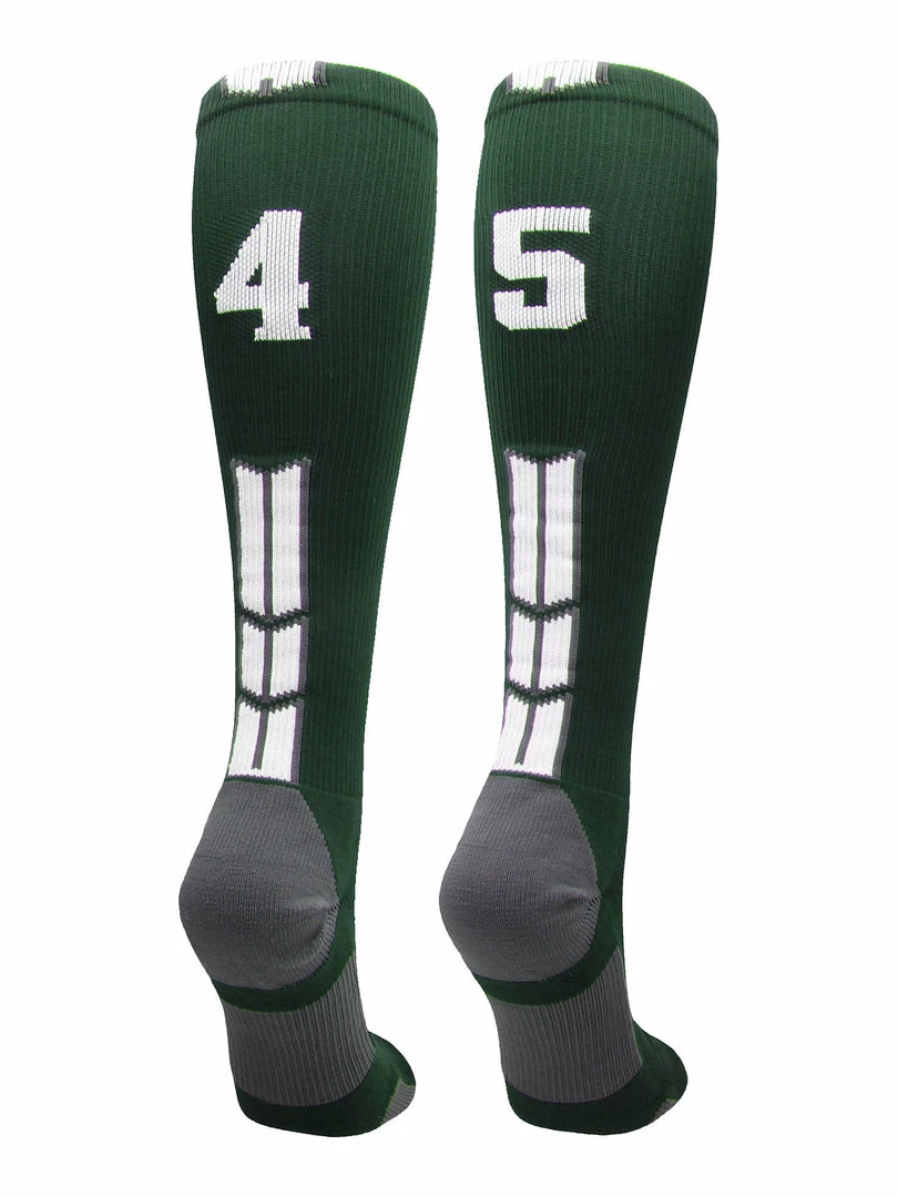 Best Pirce ๐ MadSportsStuff Dark Green Player ID Custom Number Over The Calf ๐งฆ Socks For ๐ฅ Softball โพ Baseball Football Boys And ๐ง Girls ๐ฅ Softball ๐งฆ Socks ๐คฉ 85 MadSportsStuff Dark Green Player ID Custom Number Over The Calf Socks For Softball Baseball Football Boys And Girls Softball Socks