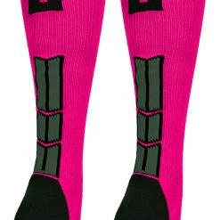 Best Sale ๐ MadSportsStuff โพ Baseball ๐งฆ Socks Neon Pink And Black Player ID Custom Number Over The Calf ๐งฆ Socks For ๐ฅ Softball โพ Baseball Football Boys And ๐ง Girls โจ 184 MadSportsStuff Baseball Socks Neon Pink And Black Player ID Custom Number Over The Calf Socks For Softball Baseball Football Boys And Girls
