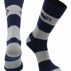 TCK Penn State Nittany Lions Socks Game Day Striped Crew Socks All Schools