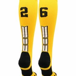 Cheap ๐ MadSportsStuff ๐ฅ Softball ๐งฆ Socks Gold Player ID Custom Number Over The Calf ๐งฆ Socks For ๐ฅ Softball โพ Baseball Football Boys And ๐ง Girls ๐ 207 MadSportsStuff Softball Socks Gold Player ID Custom Number Over The Calf Socks For Softball Baseball Football Boys And Girls