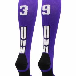 Discount ๐ MadSportsStuff Purple Player ID Custom Number Over The Calf ๐งฆ Socks For ๐ฅ Softball โพ Baseball Football Boys And ๐ง Girls ๐ฅ Softball ๐งฆ Socks ๐ 196 MadSportsStuff Purple Player ID Custom Number Over The Calf Socks For Softball Baseball Football Boys And Girls Softball Socks