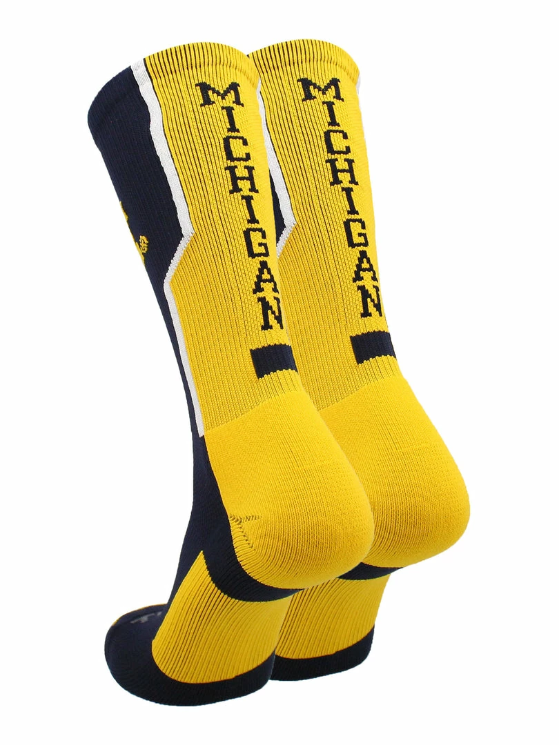 Promo ๐ TCK University Of Michigan Wolverines ๐งฆ Socks Perimeter Crew All Schools โ 2 TCK University Of Michigan Wolverines Socks Perimeter Crew All Schools